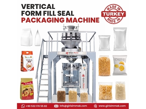 Vertical FFS Packaging Machine with 10-head Multihead Weigher