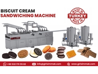 BCSM 2000 Biscuit-Creme-Sandwichtmaschine zum Cremen von Keksen - 0