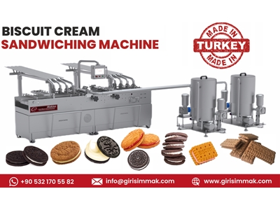 BCSM 2000 Biscuit Cream Sandwiching Machine for Creaming Biscuits - 0