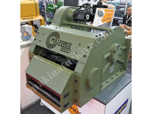 35000 Kg / 35 Ton Automatic Aligning Hydraulic Winch / Wire Drum