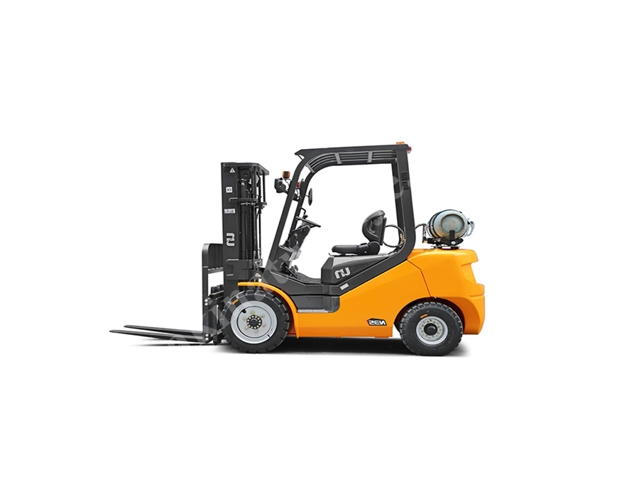 Chariot élévateur à gaz et essence avec ascenseur de 3 à 7 mètres, 3500 kg