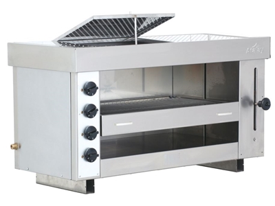 Grill Salamender à Gaz avec 4 Radiants et Tiroir - 0