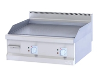 80X70 cm Flat Ribbed Electric Plate Grill - 0