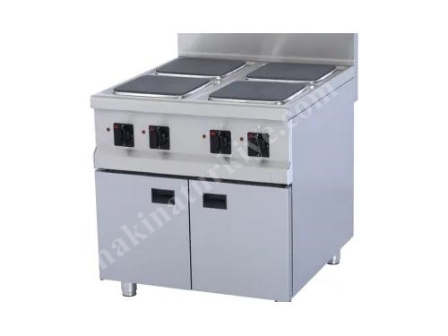 40X90 Cm 4-Burner Industrial Electric Cooktop