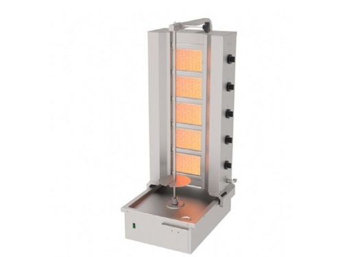 Пятьглазая газовая вертел для шаурмы с нижним приводом