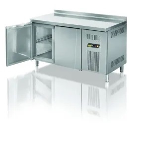 Tpg-72 Double Door Stainless Countertop Refrigerator - 0