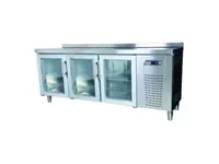 Tpg-73 Gd 3-Door Stainless Surface Countertop Refrigerator