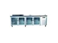 Tpg-74 Gd 4 Door Stainless Steel Countertop Refrigerator