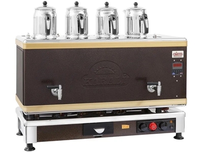 4-Layer Static Painted Smart Gas Electric Tea Boiler - 0