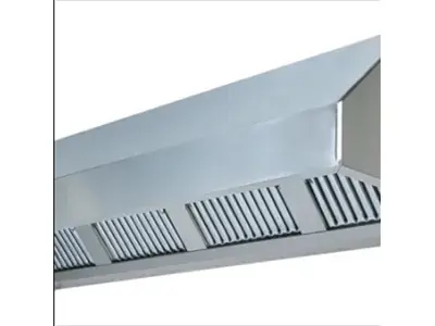 Hotte de cuisine industrielle murale en acier inoxydable avec filtre