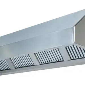 Stainless Wall-mounted Filtered Industrial Kitchen Hood