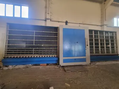 Machine de lavage de vitres verticale en acier inoxydable à 4 brosses de 170 cm