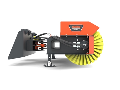 Hydraulic Bucket Sweeper Attachment (for Skid Steer) - 3