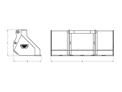 Flat Telehandler Bucket - 10