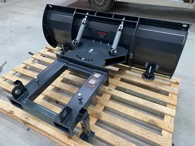 Forklift Mechanical Snow Plow Attachment