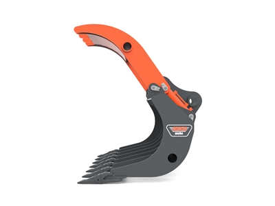 Excavator Grapple Rake Bucket - 4