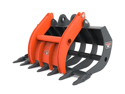 Excavator Grapple Rake Bucket - 10