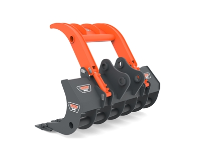 Excavator Grapple Rake Bucket - 6