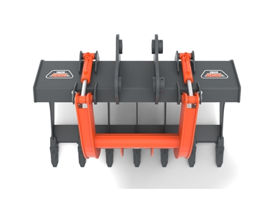 Excavator Grapple Rake Bucket - 11