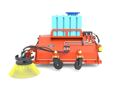 Bucket Sweeper Attachment for Machinery - 0