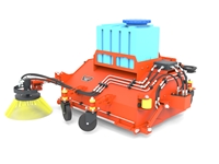Bucket Sweeper Attachment for Machinery - 4