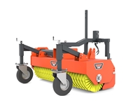 Bucket Sweeper Attachment for Tractor Rear (Driven by Tail Shaft) - 6