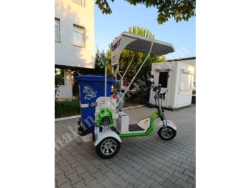 Zipo %100 Electric Personnel Carrier Trash Collection Cart