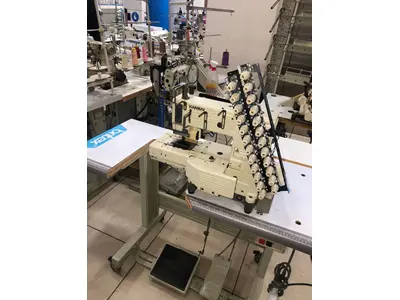 Machine de fronces à ruban élastique à nez multi-aiguilles Fx-4412-P