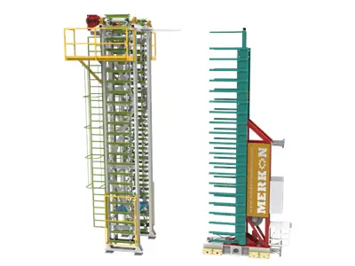 20 Ft Block Plant Completing Finger Car Elevator Towers