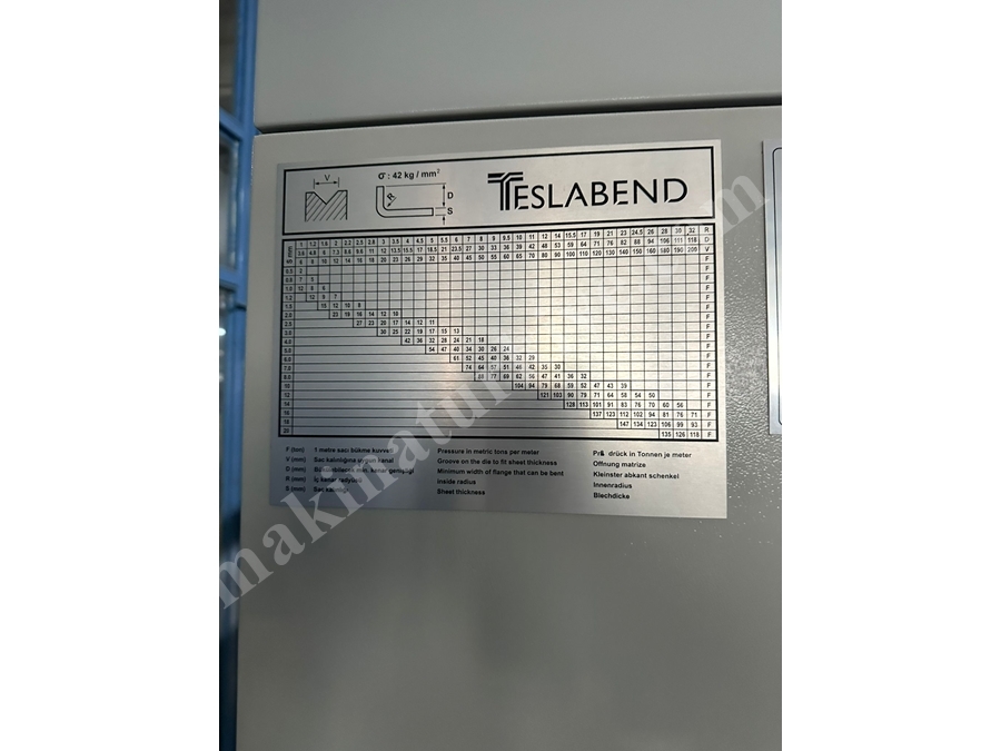 2050x60 Ton 4 Eksen Abkant Pres