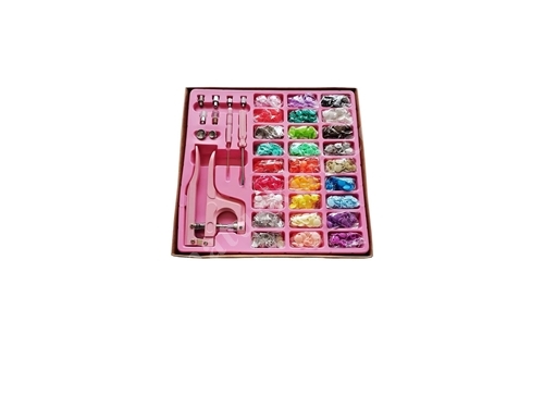 Hodbehod 300 Set Mixed Color 12.5mm T5 Plastic Snap Button and Hand Pliers Set