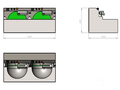 2X14kg Tabletop Mini Tempering Device - 2
