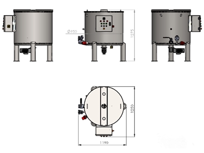 500 Kg Çikolata Stok Tankı  - 2