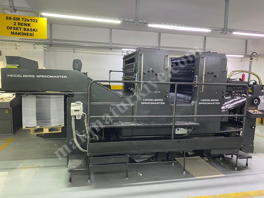 Heidelberg Sm 102 Zp 2 Renk Ofset Baskı Makinası