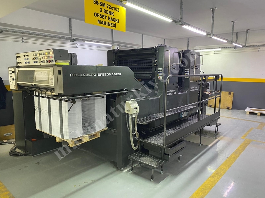 Heidelberg Sm 102 Zp 2 Renk Ofset Baskı Makinası