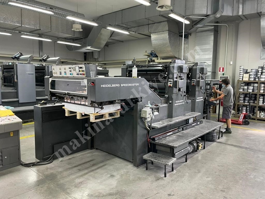Heidelberg Sm 102Zp 2 Renk Ofset Baskı Makinası