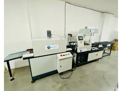 Автоматическая упаковочная машина для упаковки термоусадочной пленкой с полуавтоматическим резом Billpack L Тунельного Типа