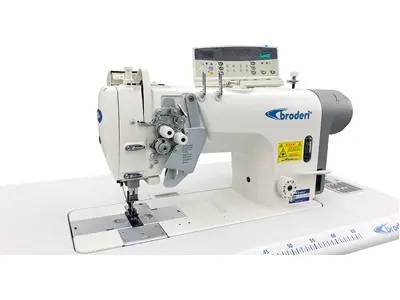 BD-8758-5 Direct Drive Fully Automatic Big Shuttle Double Needle Sewing Machine