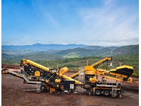 Installation mobile de concasseur conique 220-340 Ton/Heure