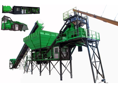 70 M3/Saat Tek Şase Mobil Beton Santrali - 0