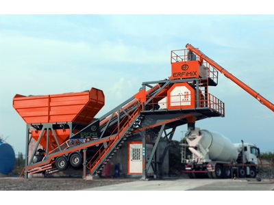 70 M3/Saat Tek Şase Mobil Beton Santrali - 4