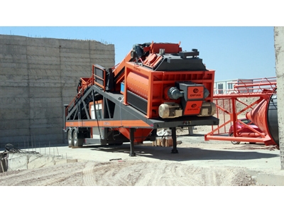 100 M3/Saat Çift Şaseli Mobil Beton Santrali - 2