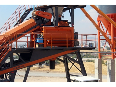 100 M3/Saat Çift Şaseli Mobil Beton Santrali - 4