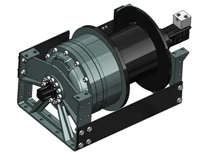 45000 Kg / 45 Ton Hydraulic Towing And Recovery Winch