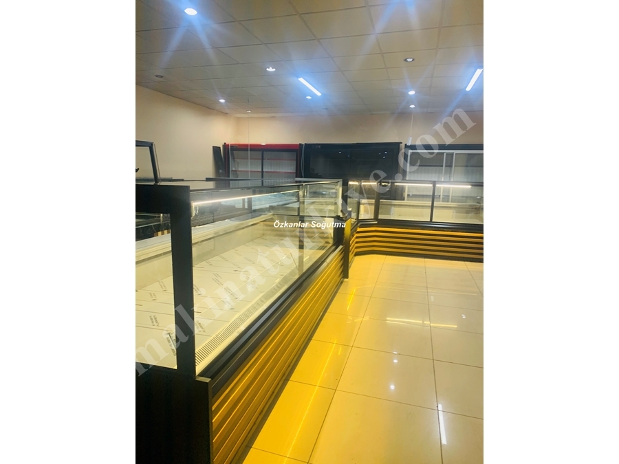 Butcher Market Delicatessen Meze Display Cabinet Milk Cabinet