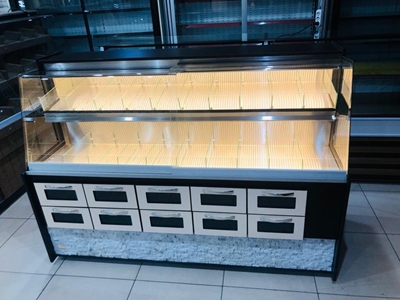 Front Working Nut Cabinet Cookie Turkish Delight Dragee Candy Cabinet - 0