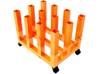 12 Pieces Portable Linear Vertical Arrangement Coil Transport Rack - 0