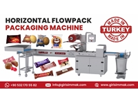 FLM 2000 Horizontale Flowpack-Verpackungsmaschine für Rollbrot und Brötchen mit Zählsystem - 0