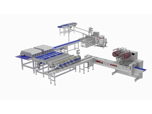 Automatic Biscuit Creaming And Packaging Line (For Round Biscuits)