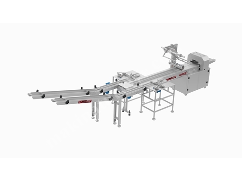 Bpm 1000-AF Product Feeding And Flowpack Packaging System For Biscuit, Rice Cakes